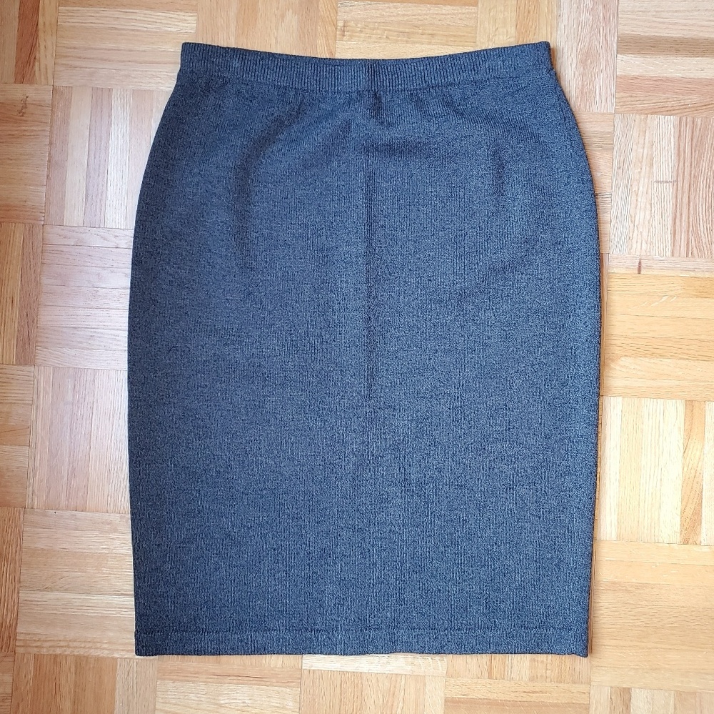 J.S.S. | Grey Wool Pencil Skirt